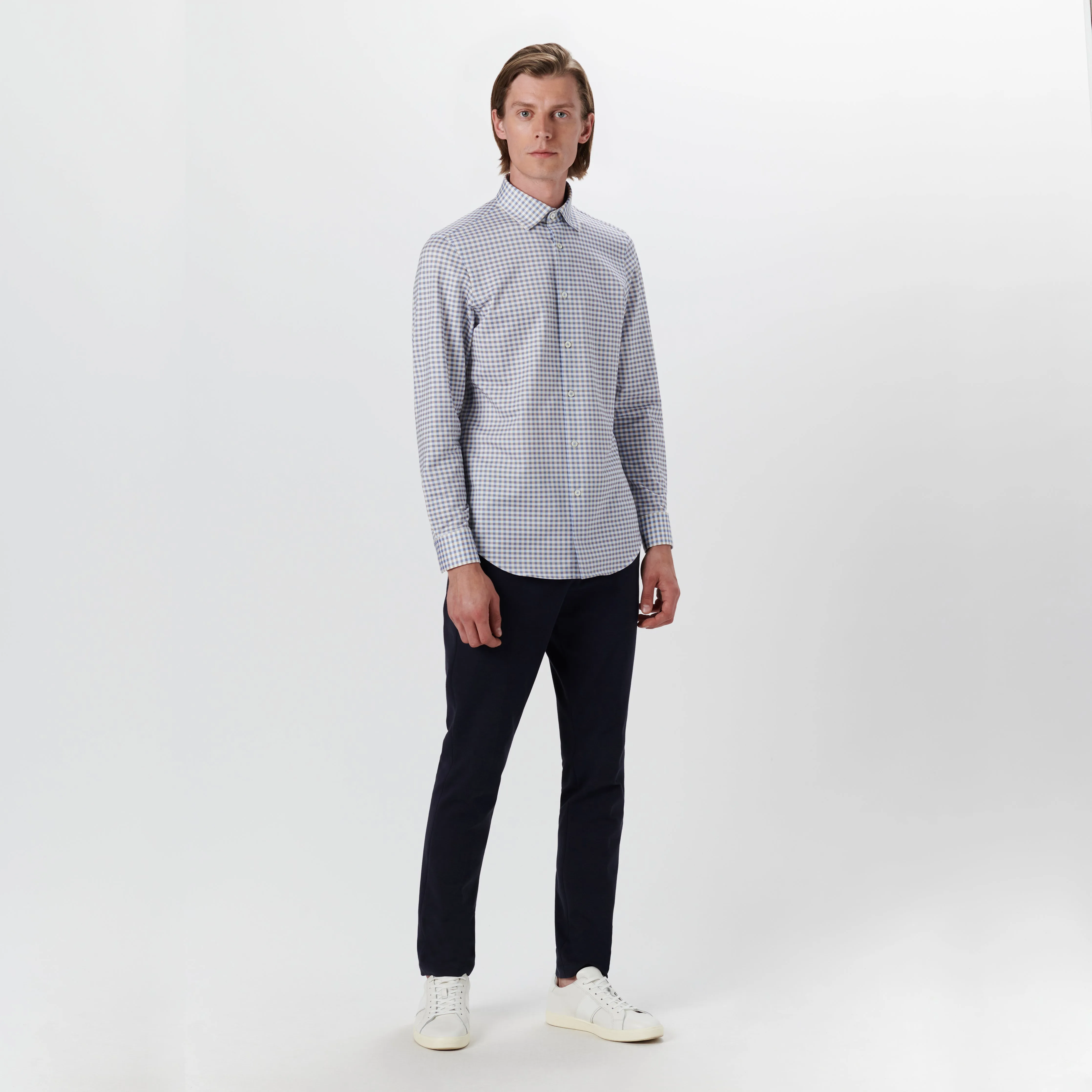 JAMES Gingham Check OoohCotton Twill Shirt