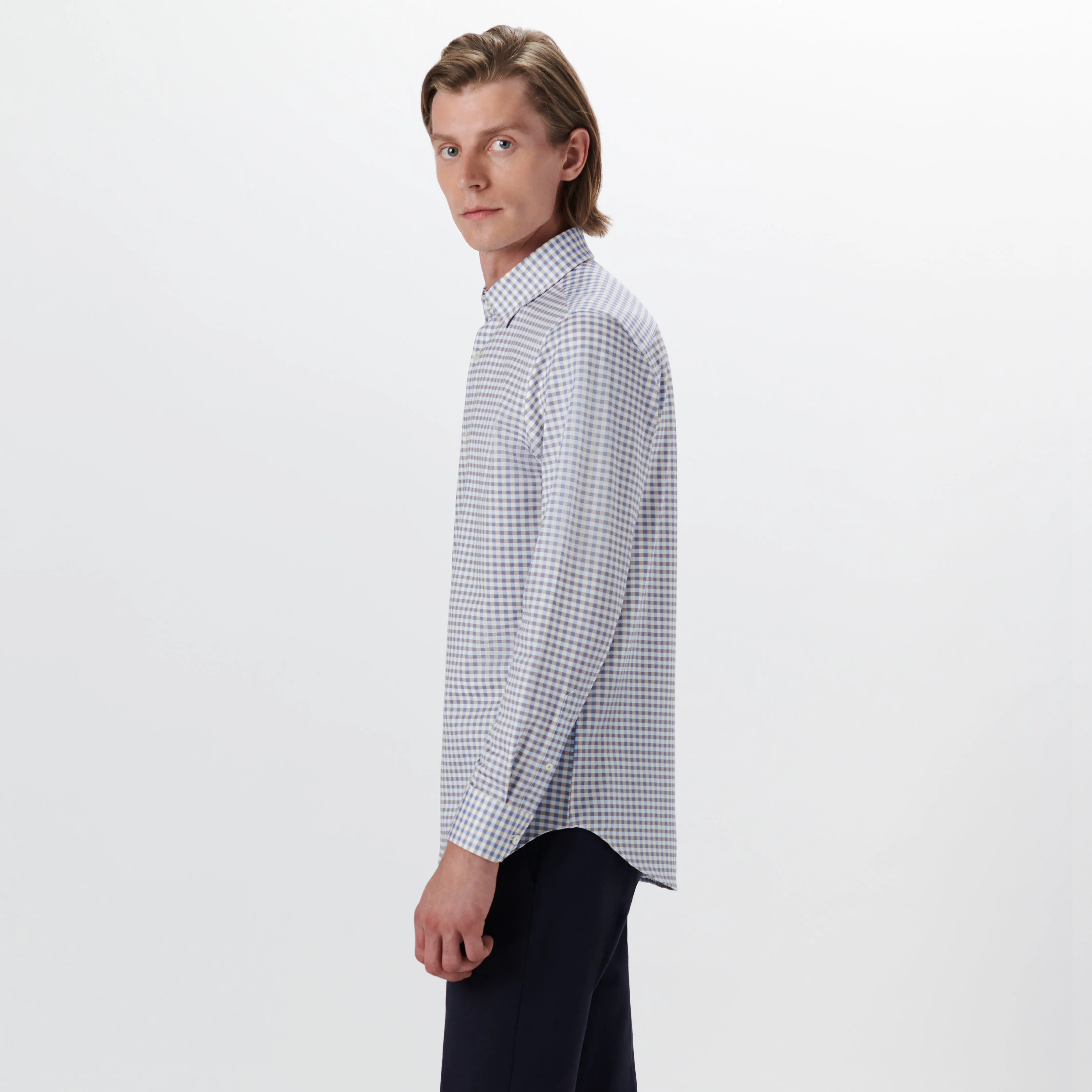 JAMES Gingham Check OoohCotton Twill Shirt