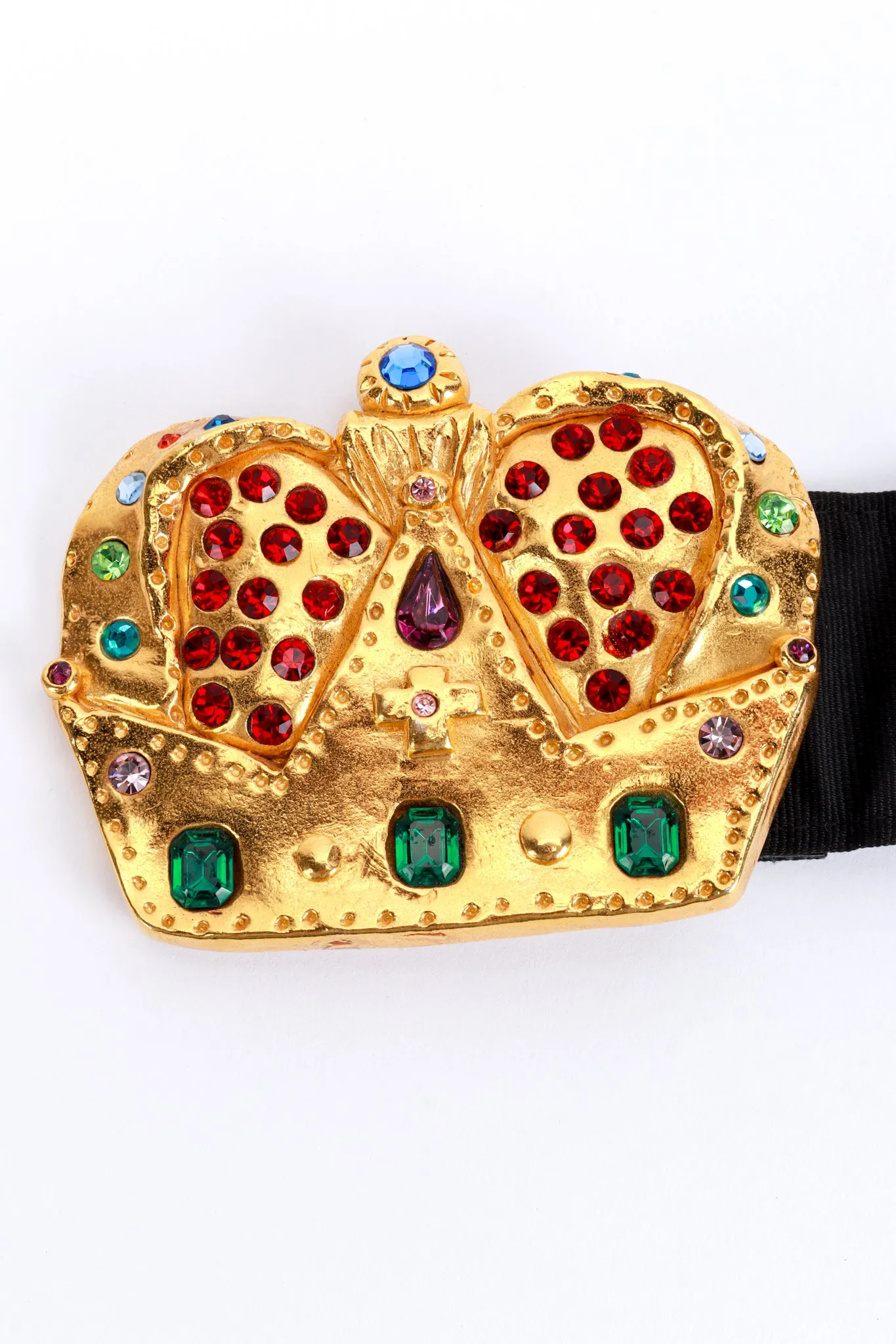 Jeweled Crown Buckle Belt