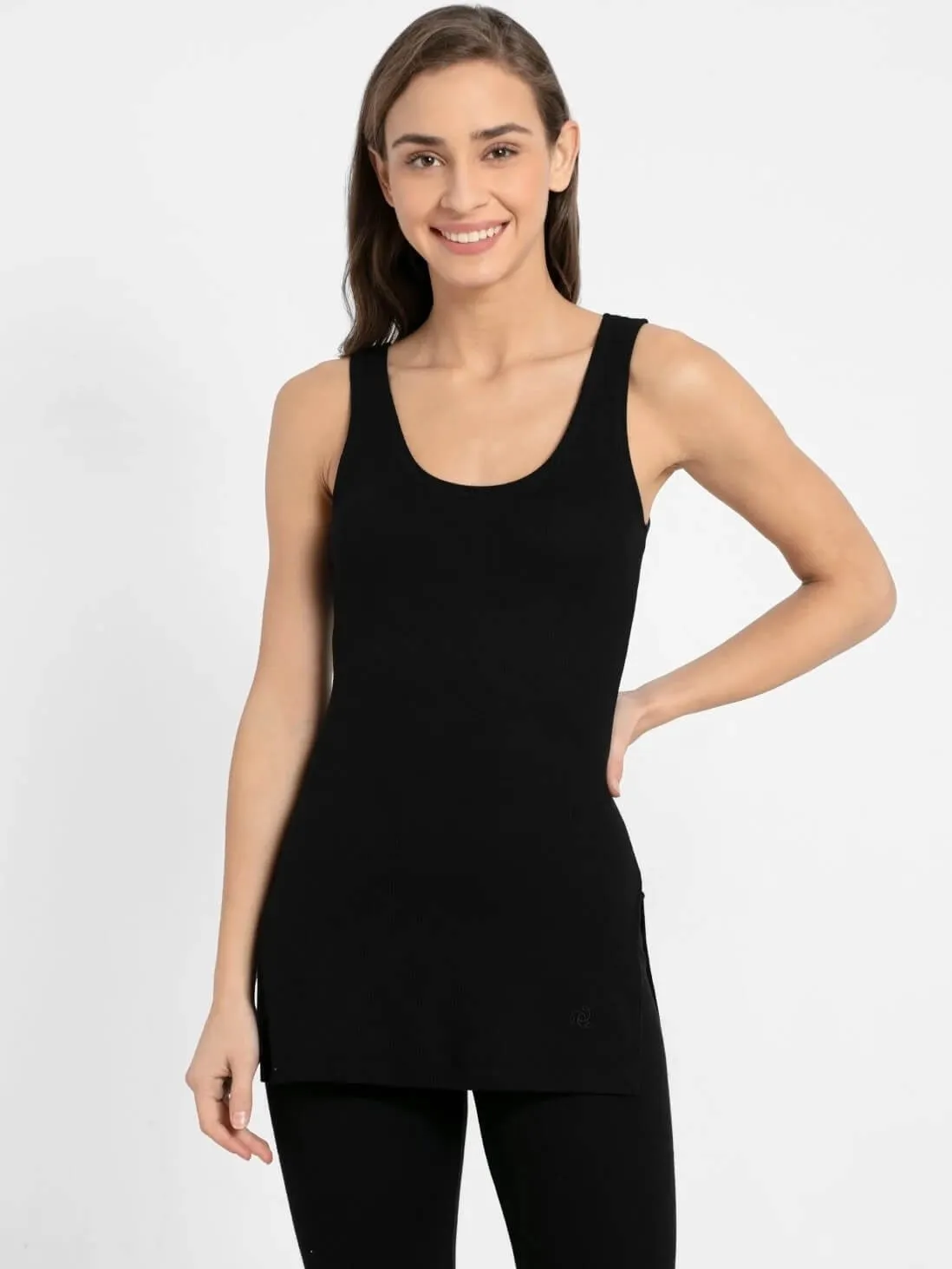 Jockey Black Thermal Tank Top for Women #2500