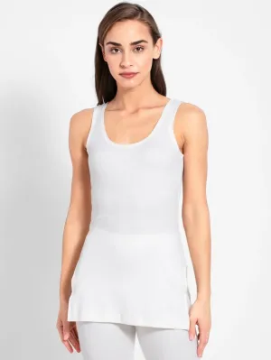 Jockey Off White Thermal Tank Top for Women #2500