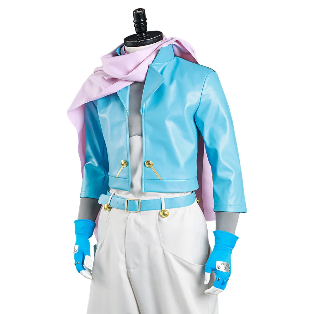 JoJo‘s Bizarre Adventure Part 2: Battle Tendency Halloween Carnival Suit Caesar Anthonio Zeppeli Cosplay Costume Coat Pants Outfit