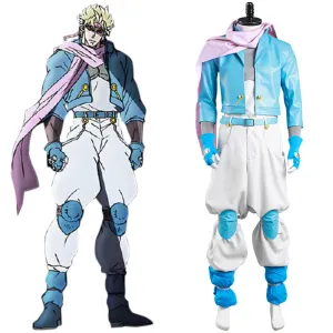 JoJo‘s Bizarre Adventure Part 2: Battle Tendency Halloween Carnival Suit Caesar Anthonio Zeppeli Cosplay Costume Coat Pants Outfit