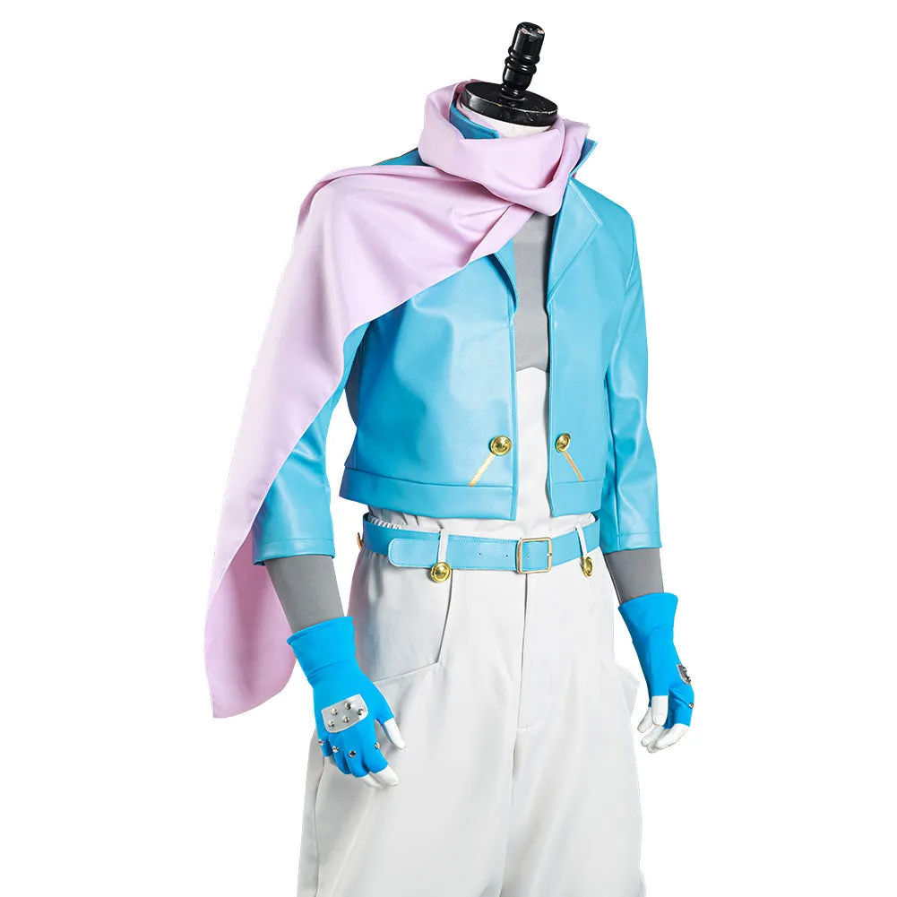 JoJo‘s Bizarre Adventure Part 2: Battle Tendency Halloween Carnival Suit Caesar Anthonio Zeppeli Cosplay Costume Coat Pants Outfit