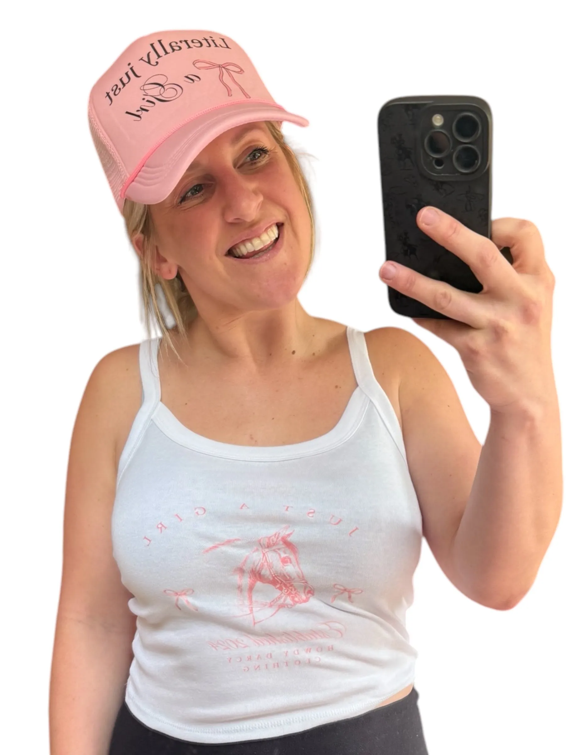 Just a girl Horse Spaghetti Strap Tank Top