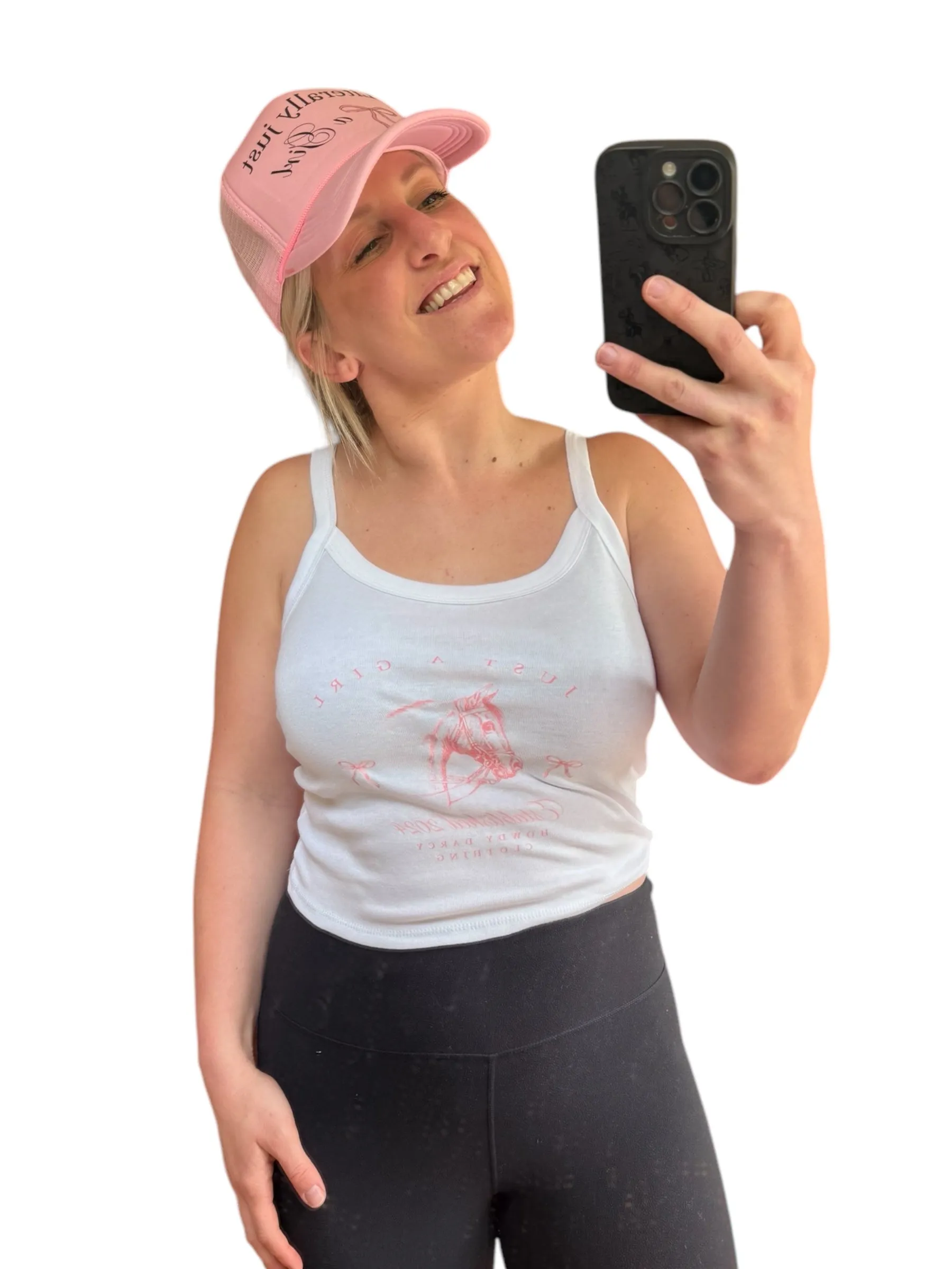 Just a girl Horse Spaghetti Strap Tank Top