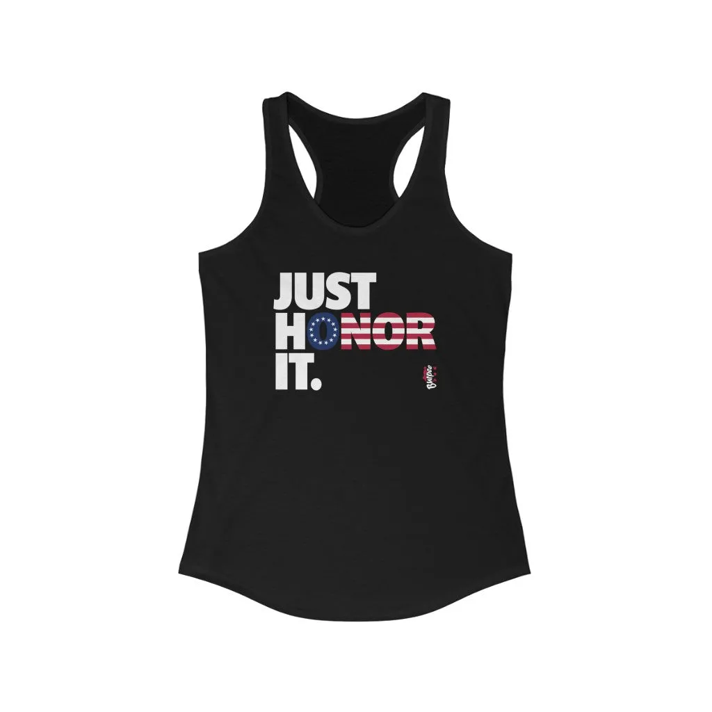 Just Honor It (Betsy Ross) - Womens Racerback Tank Tops