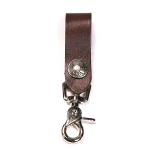 KCP03-IN  Brown Leather Key Fob-IN