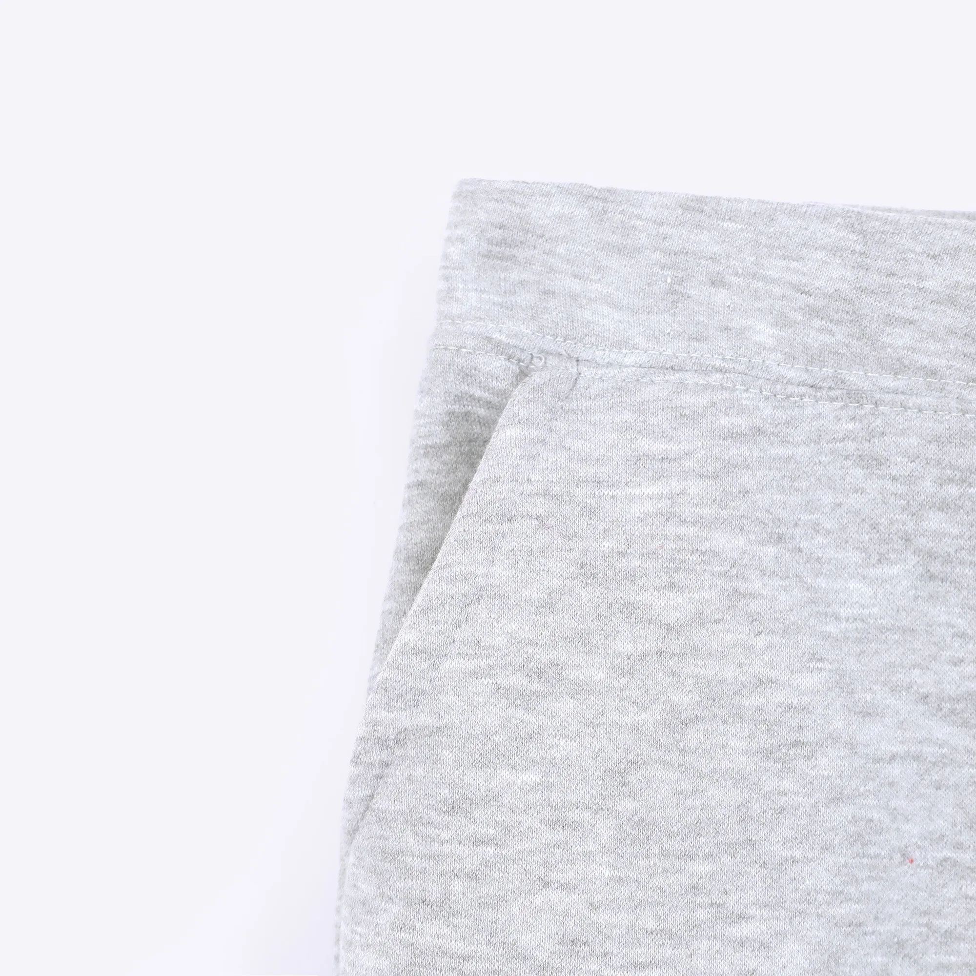 Kids Embroidered Gray Fleece Suit