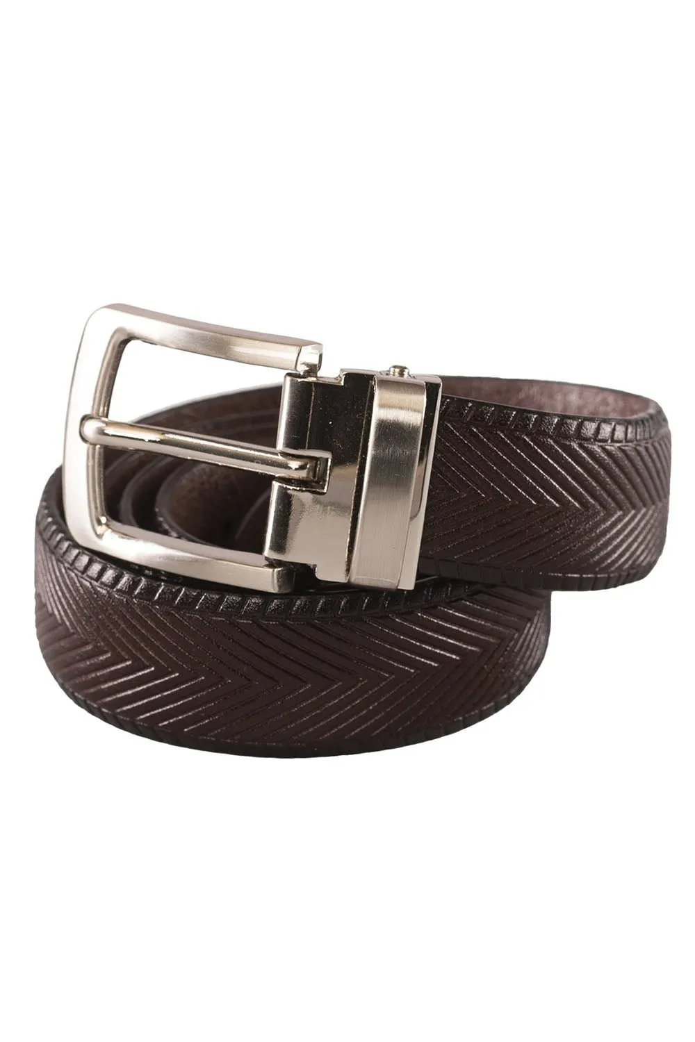 Kid's Herringbone Leather Belt