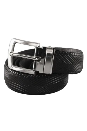 Kid's Herringbone Leather Belt