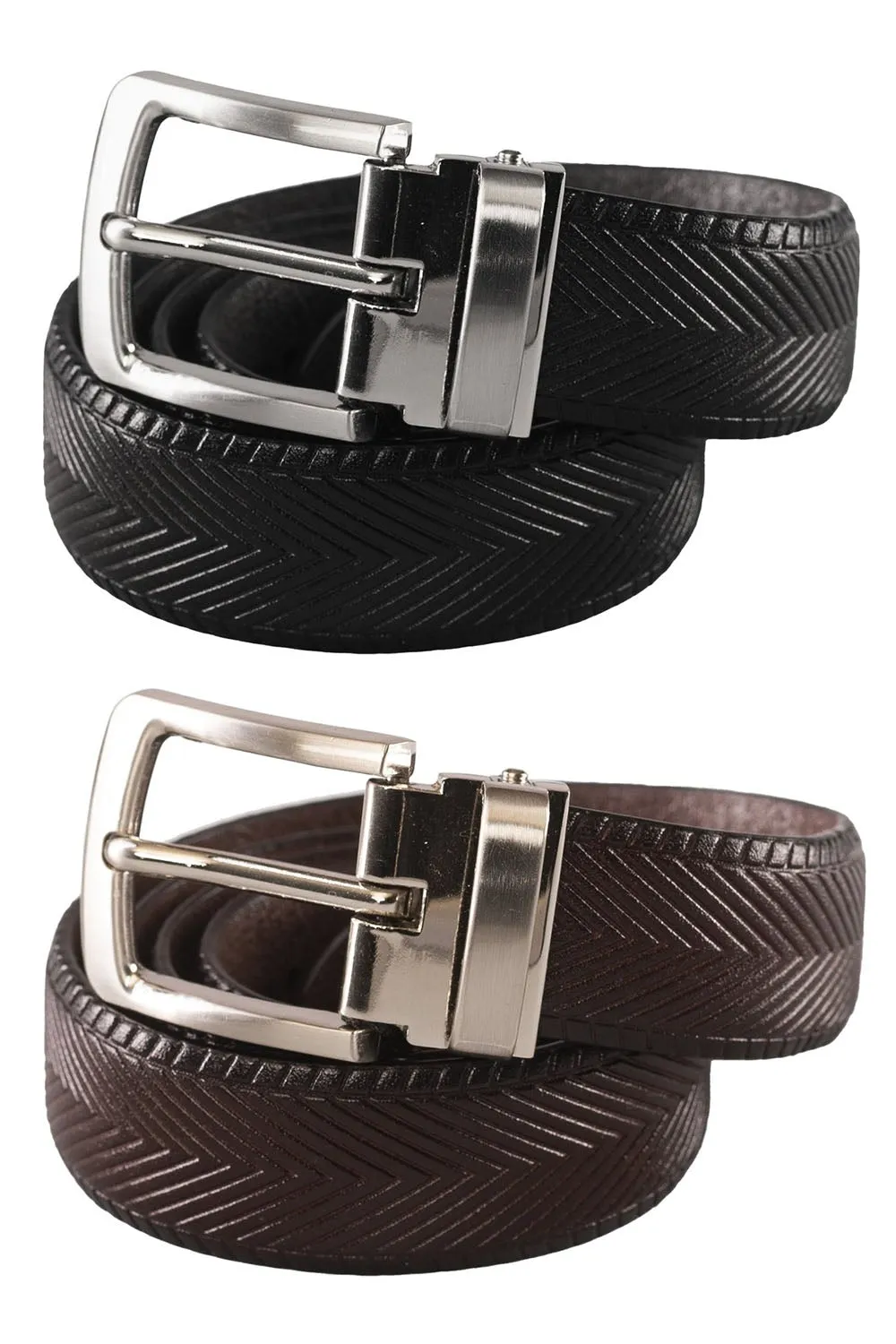 Kid's Herringbone Leather Belt
