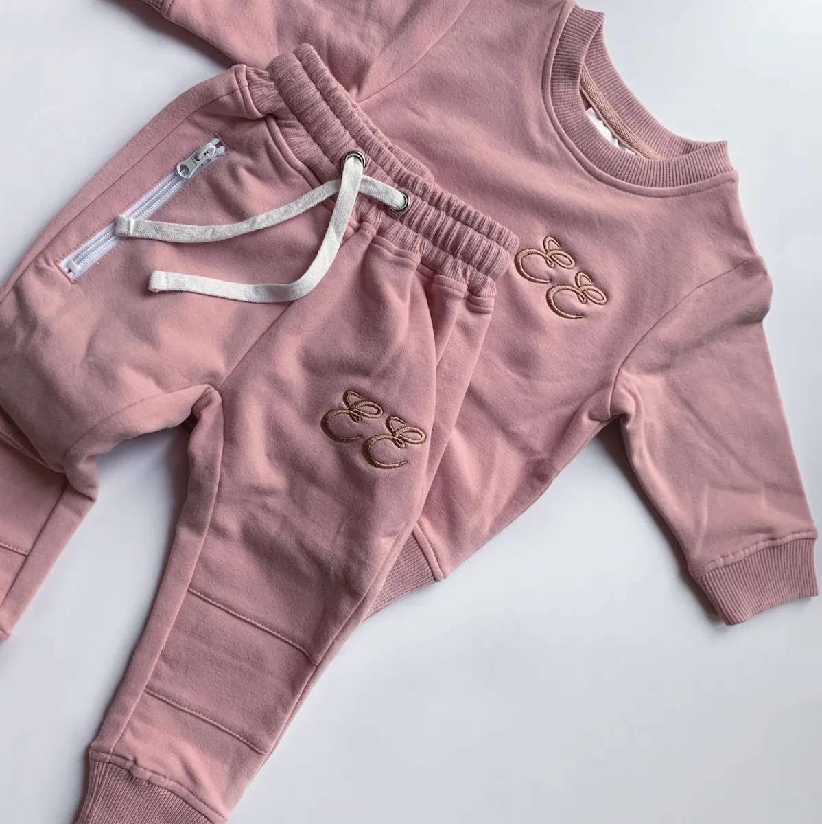 Kids Tracksuit Set for Adorable Comfort! - Pink