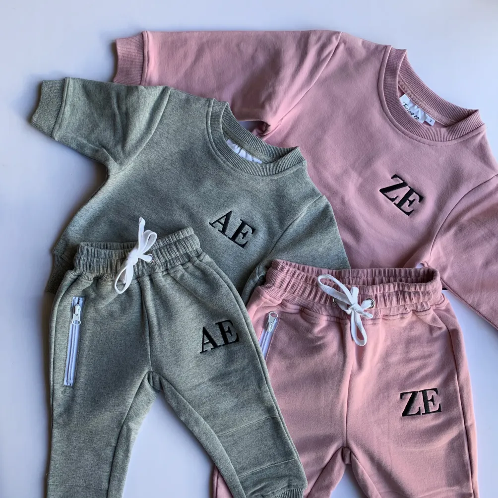 Kids Tracksuit Set for Adorable Comfort! - Pink