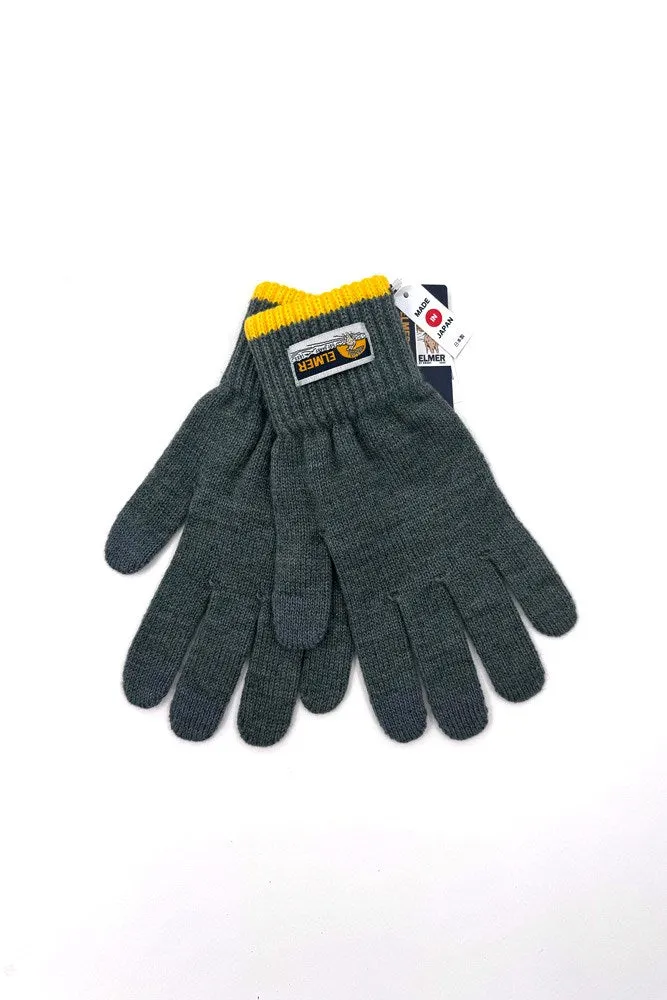 KNIT GLOVE - GREY