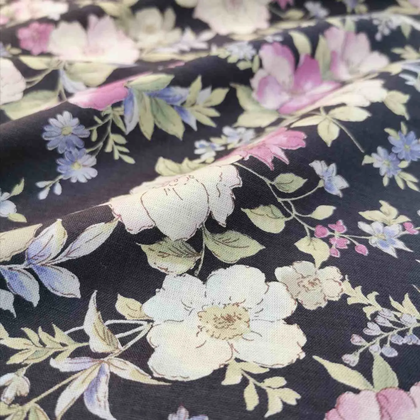 Kokka Cotton Linen Cosmo, Indigo