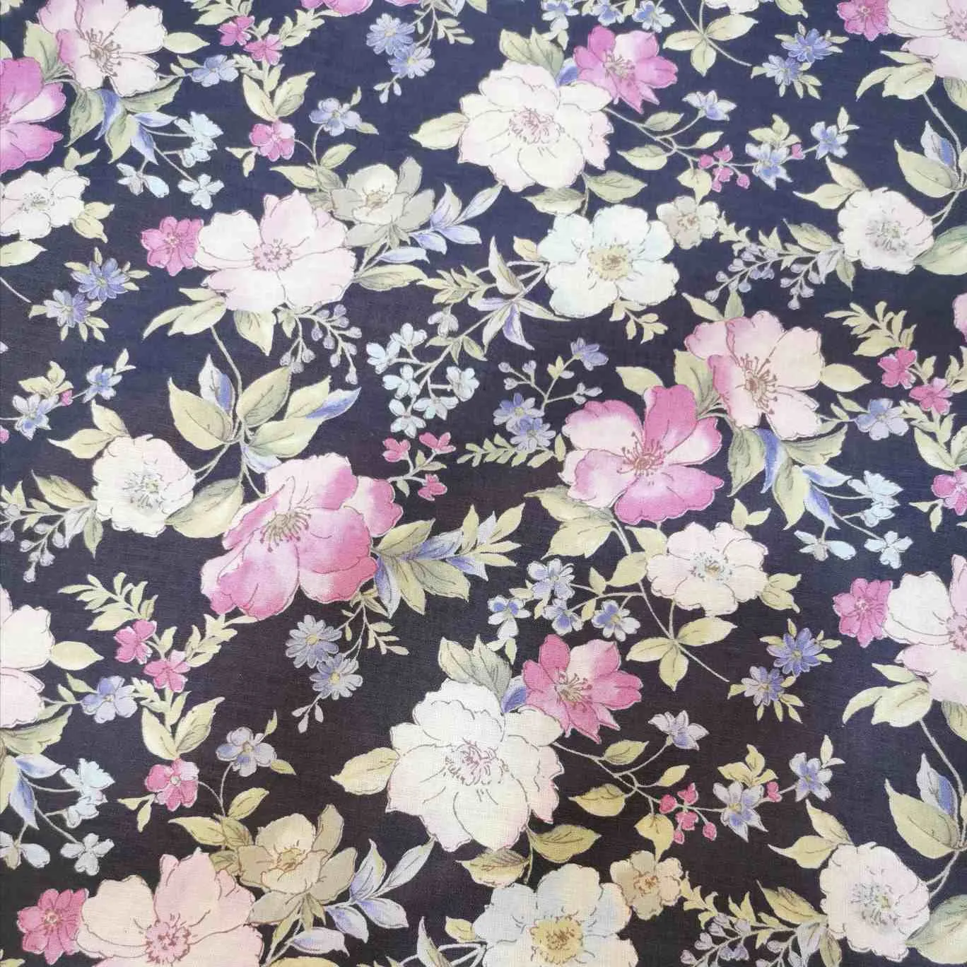 Kokka Cotton Linen Cosmo, Indigo