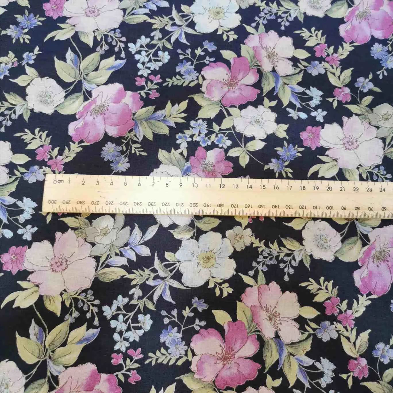 Kokka Cotton Linen Cosmo, Indigo