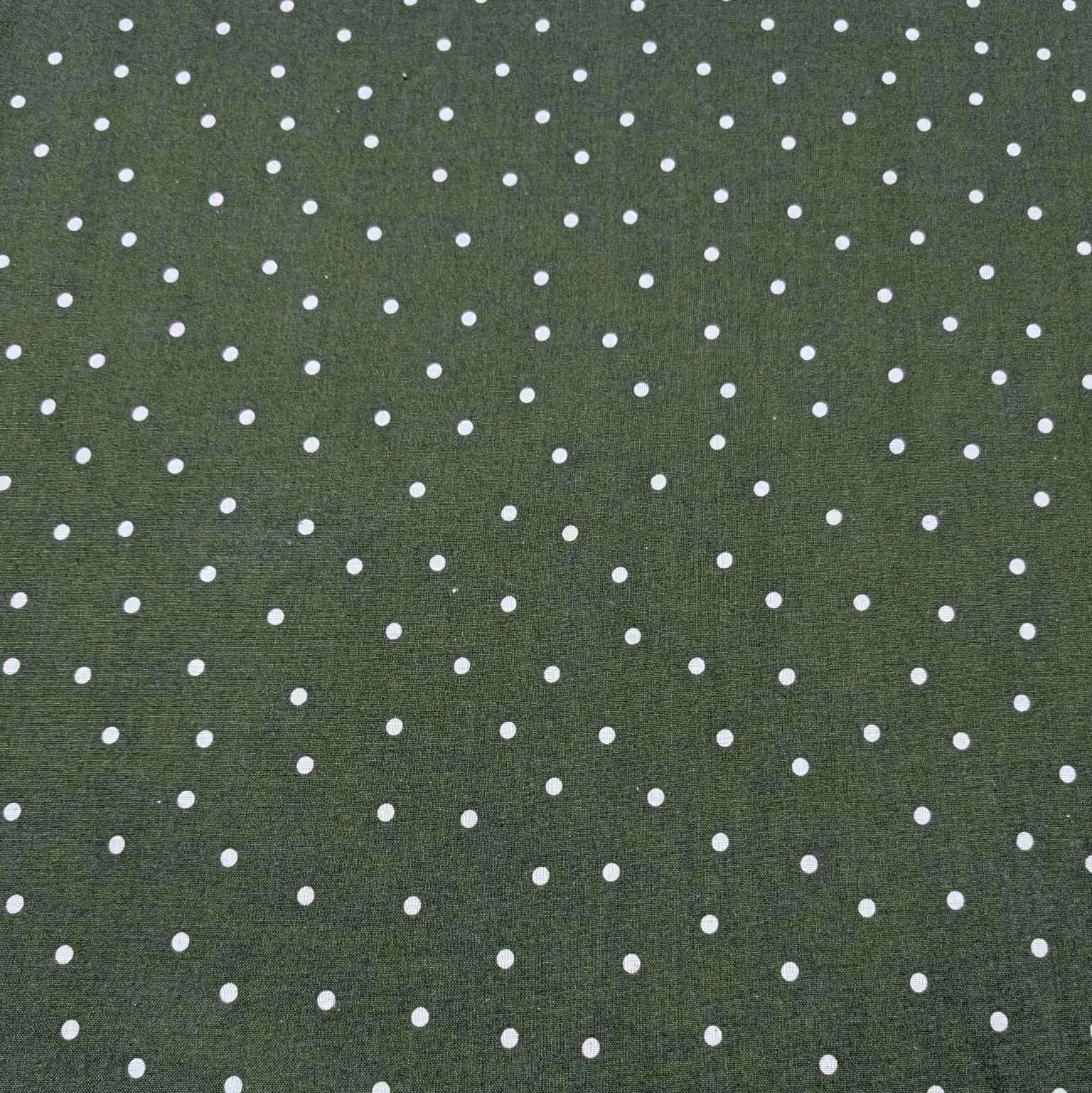 Kokka Linen Cotton Spot, Olive