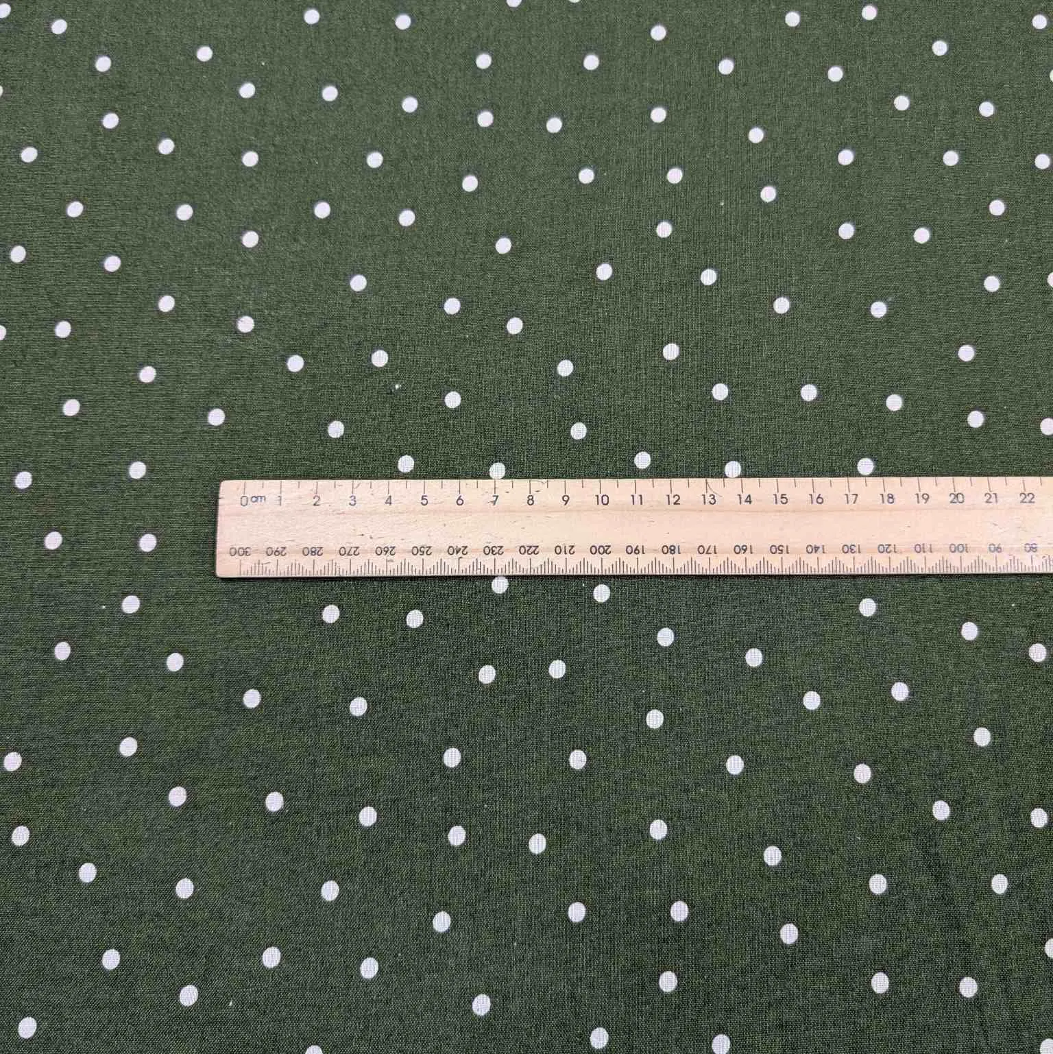 Kokka Linen Cotton Spot, Olive