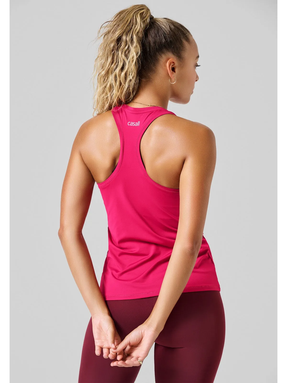 Koszulka CASALL Essential Racerback Tank różowy