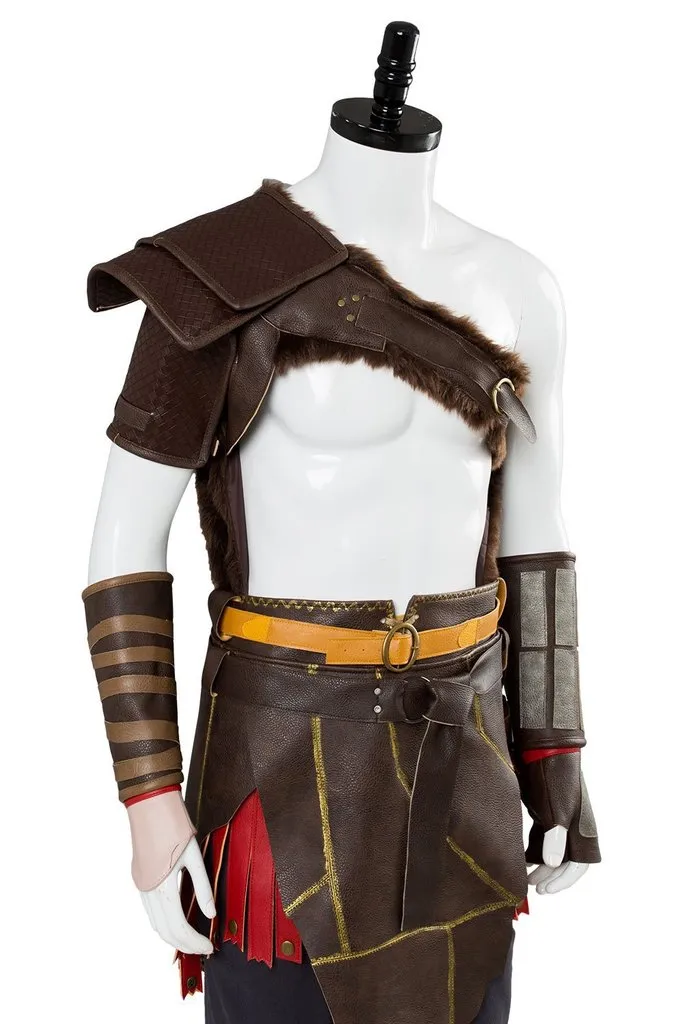 Kratos Nordic Spartan Battle Suit Outfit Halloween Carnival Cosplay Costume