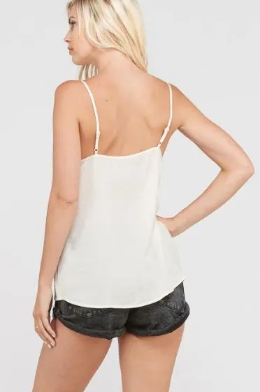 LACE TRIM TANK IVY-