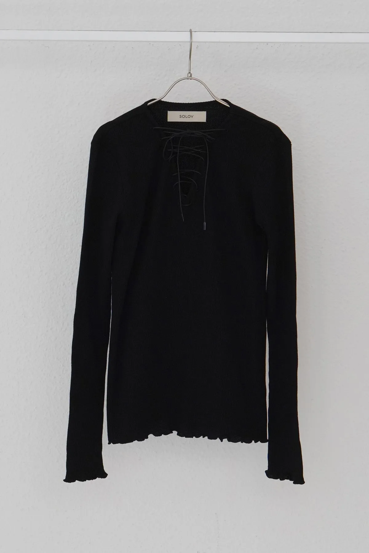 LACE UP THERMAL TOPS
