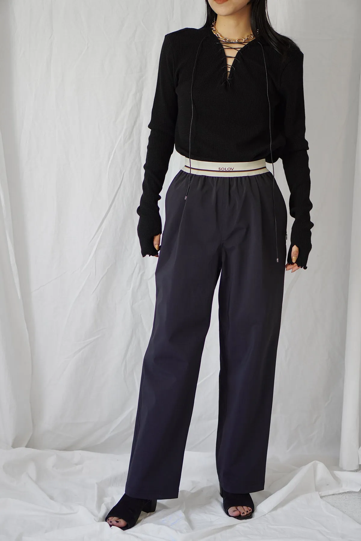 LACE UP THERMAL TOPS