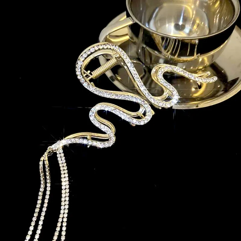 Large Metal Claw Gold Frame with Tassels