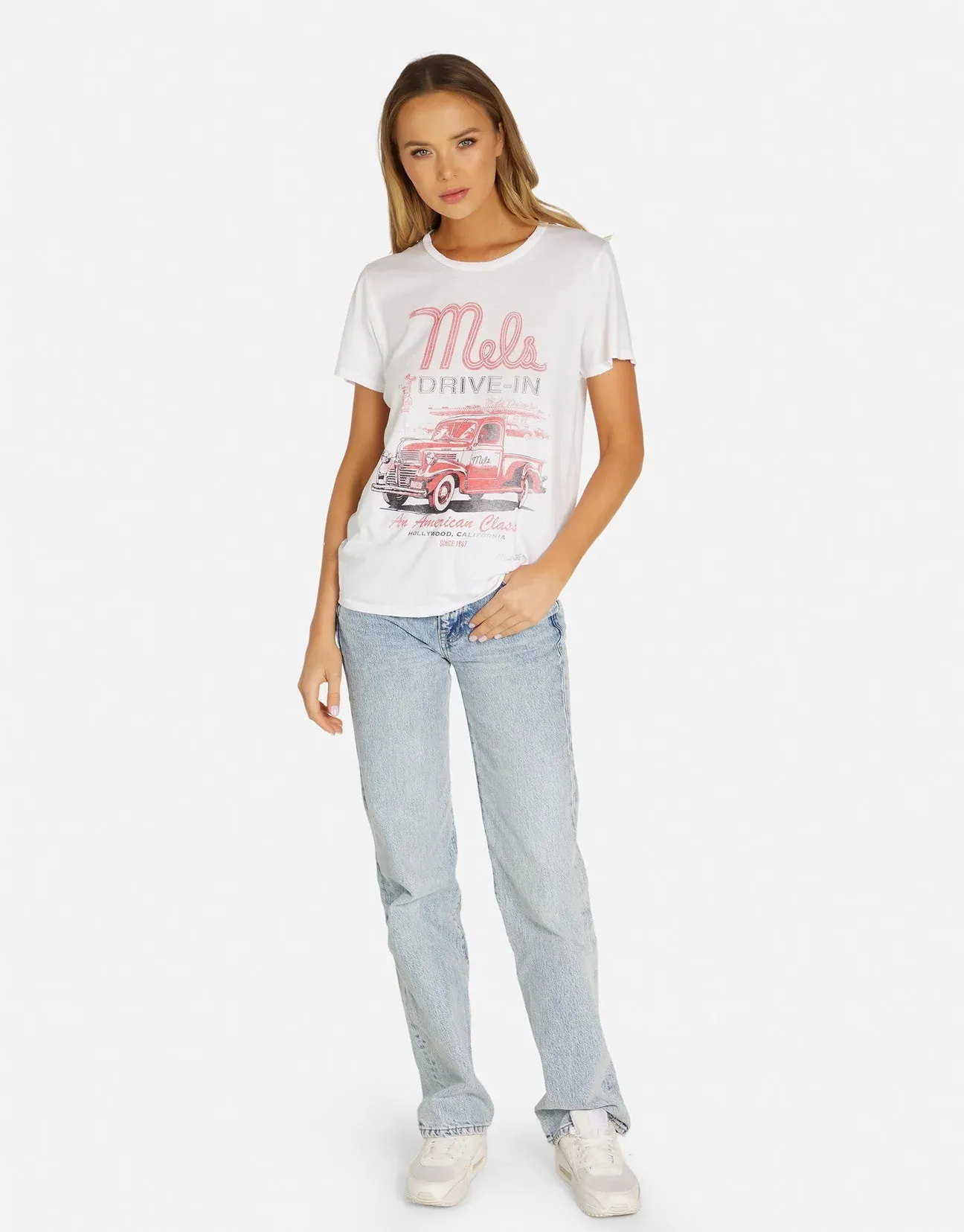 Lauren Moshi Wolf Mels Drive-In Boyfriend T-Shirt