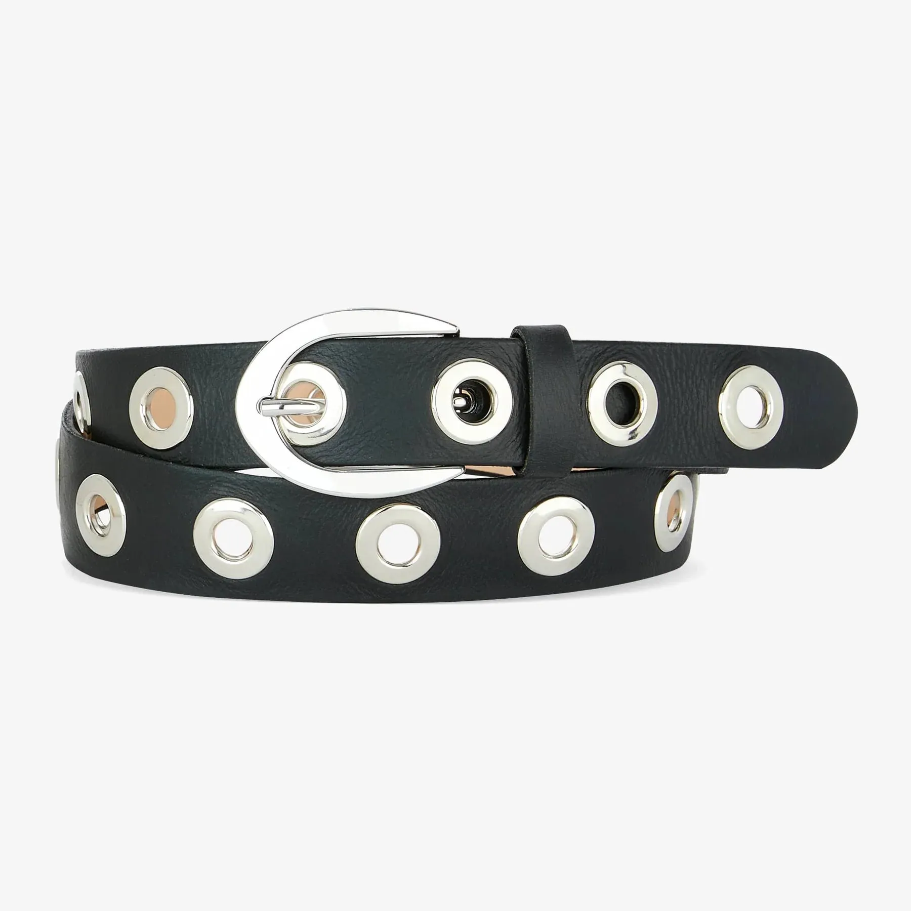 Leah Nappa Belt | Black