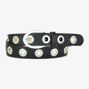 Leah Nappa Belt | Black