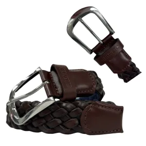 Leather Belt - 6 plait/braid - Genuine Leather