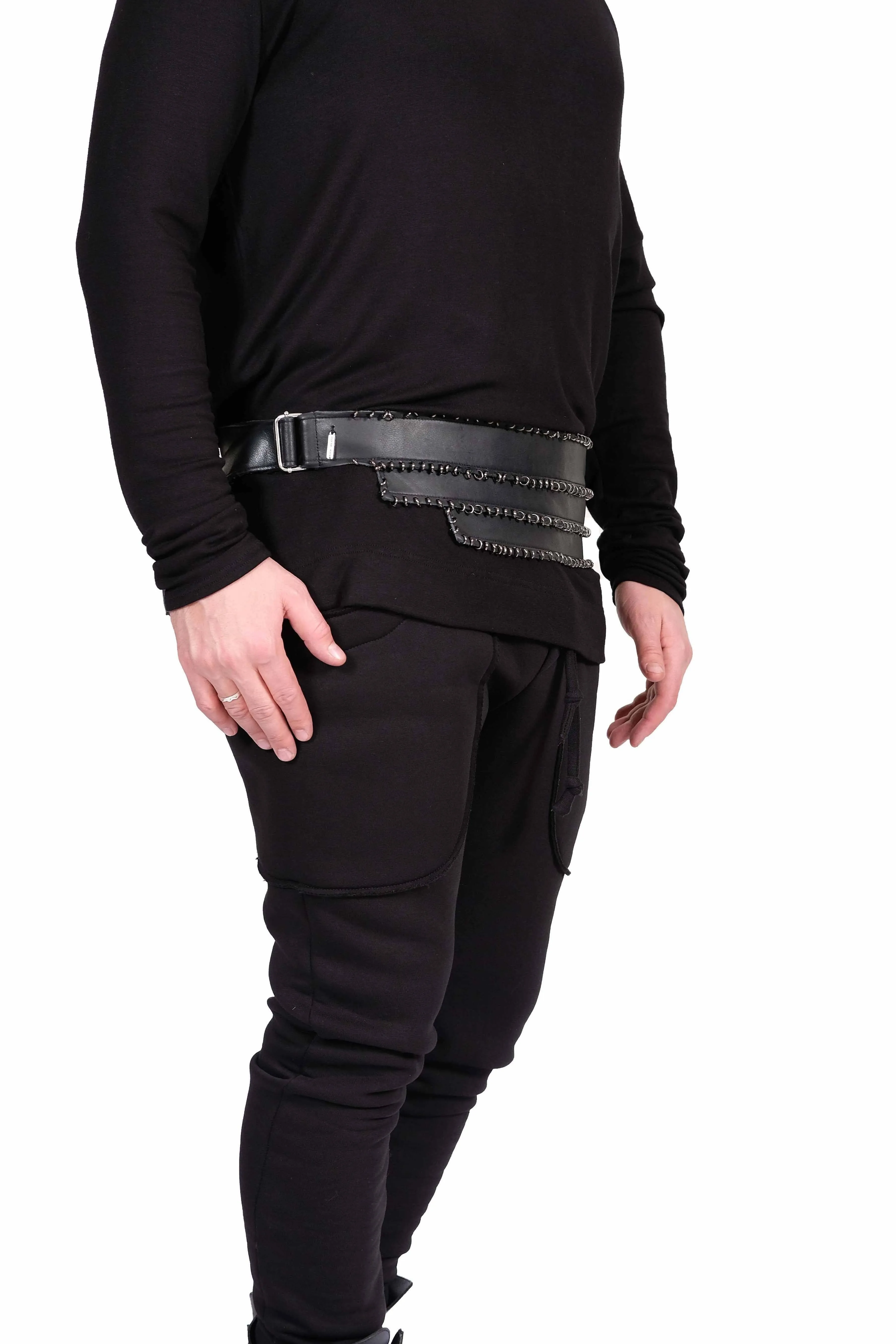 Leather Tuxedo Belt