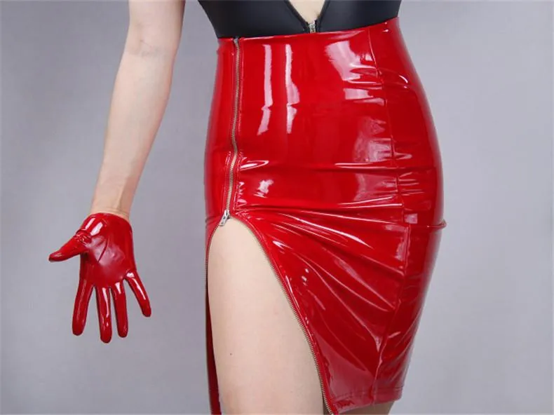 Leather Ultrashort Gloves / Emulation Leather Wild alternative Fashion Gloves