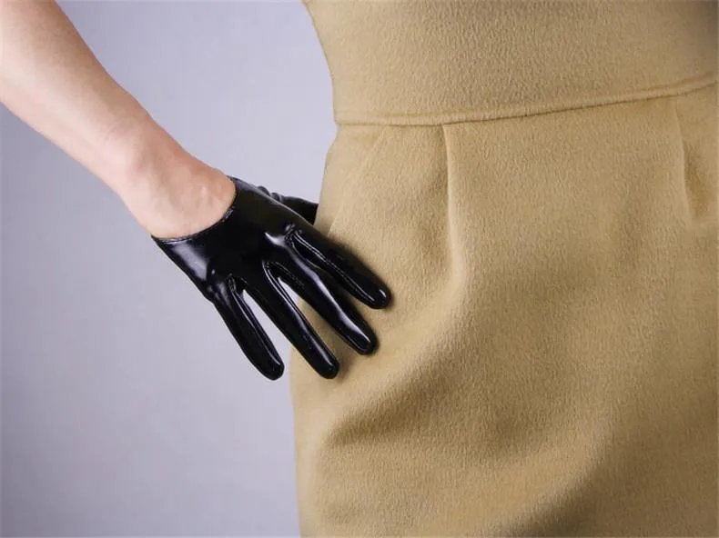 Leather Ultrashort Gloves / Emulation Leather Wild alternative Fashion Gloves