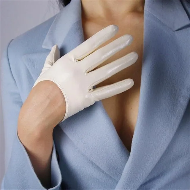 Leather Ultrashort Gloves / Emulation Leather Wild alternative Fashion Gloves