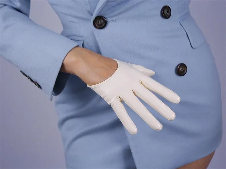 Leather Ultrashort Gloves / Emulation Leather Wild alternative Fashion Gloves