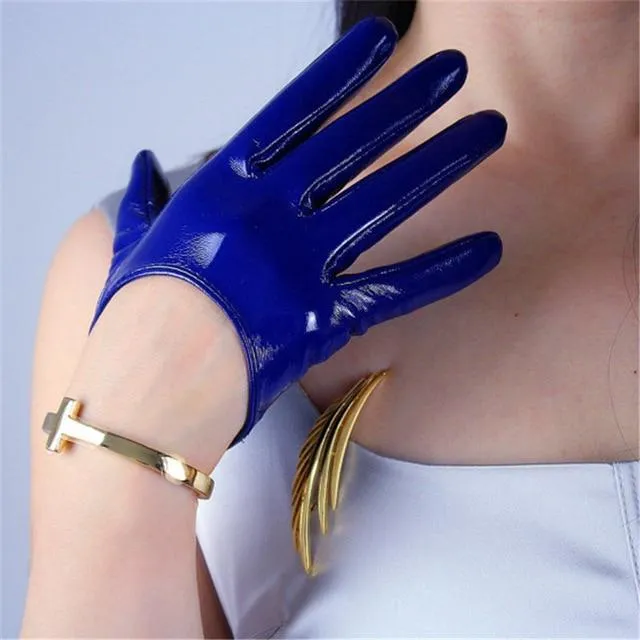 Leather Ultrashort Gloves / Emulation Leather Wild alternative Fashion Gloves