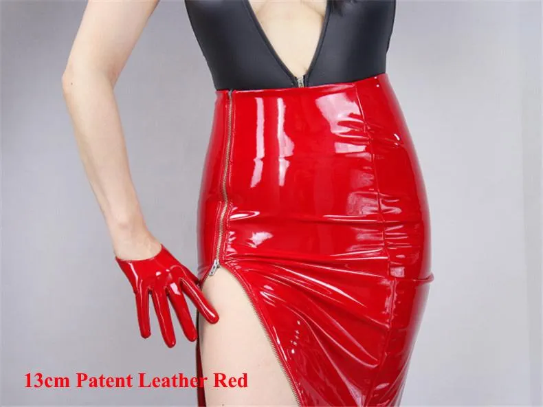Leather Ultrashort Gloves / Emulation Leather Wild alternative Fashion Gloves