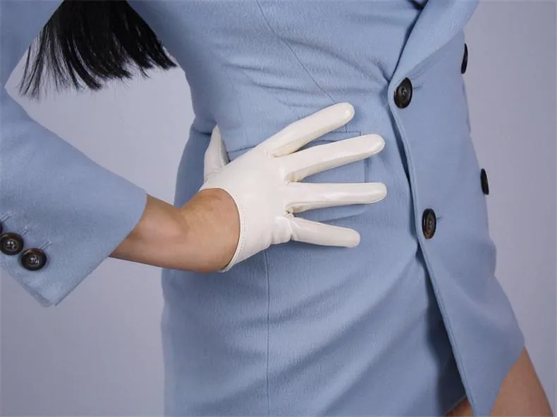 Leather Ultrashort Gloves / Emulation Leather Wild alternative Fashion Gloves