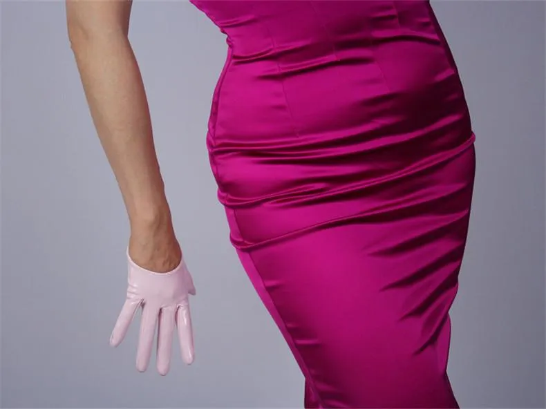 Leather Ultrashort Gloves / Emulation Leather Wild alternative Fashion Gloves