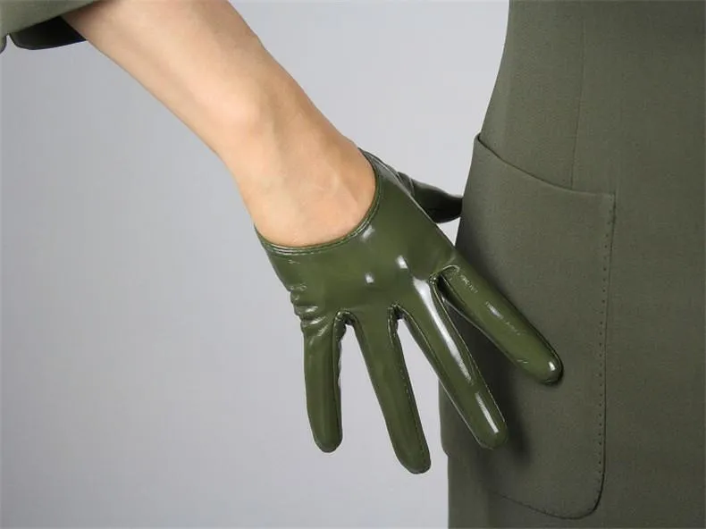 Leather Ultrashort Gloves / Emulation Leather Wild alternative Fashion Gloves