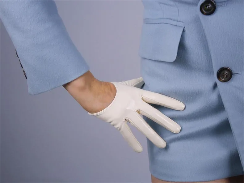 Leather Ultrashort Gloves / Emulation Leather Wild alternative Fashion Gloves