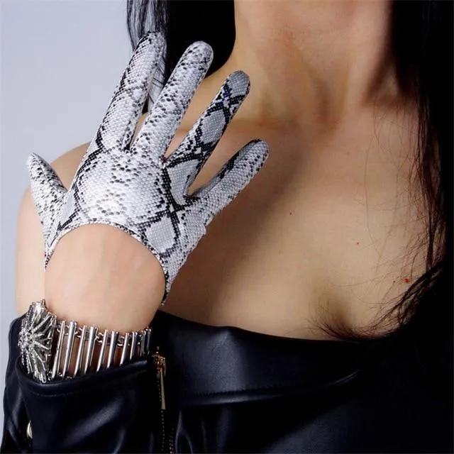 Leather Ultrashort Gloves / Emulation Leather Wild alternative Fashion Gloves