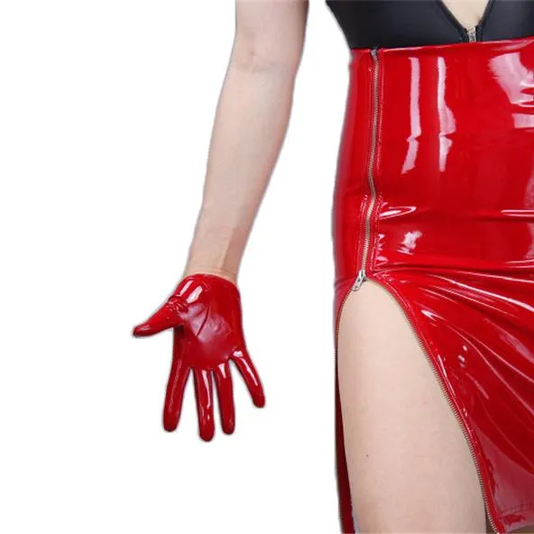 Leather Ultrashort Gloves / Emulation Leather Wild alternative Fashion Gloves