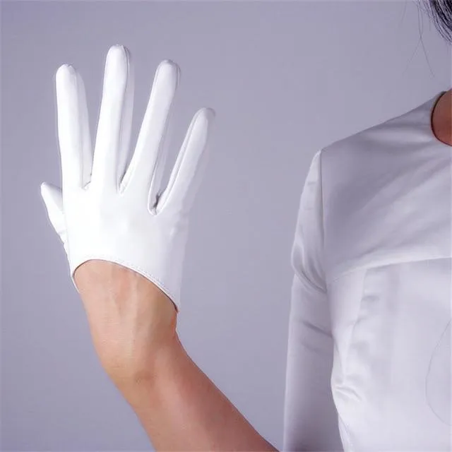 Leather Ultrashort Gloves / Emulation Leather Wild alternative Fashion Gloves