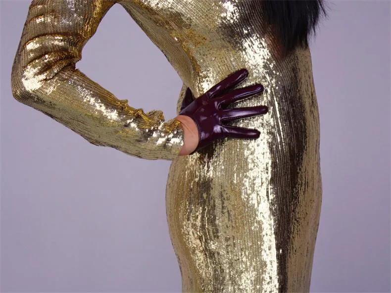 Leather Ultrashort Gloves / Emulation Leather Wild alternative Fashion Gloves