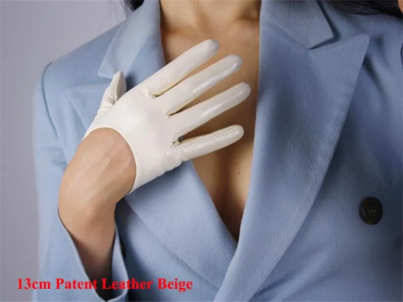 Leather Ultrashort Gloves / Emulation Leather Wild alternative Fashion Gloves